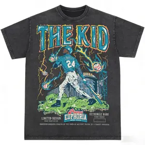 PE THE KID Ken Griffey Seattle Teal Edition Planet Euphoria Shirt, Vintage Style 90s Retro Unisex Streetwear Tee