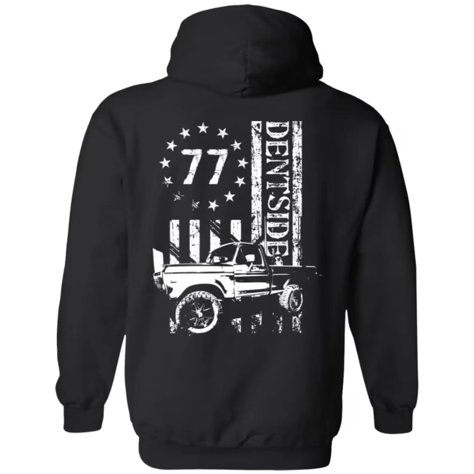 1977 Ford F150, Dentside OBS Truck, Squarebody Ford Truck Graphic T-Shirt Sweatshirt Hoodie 2 Sided