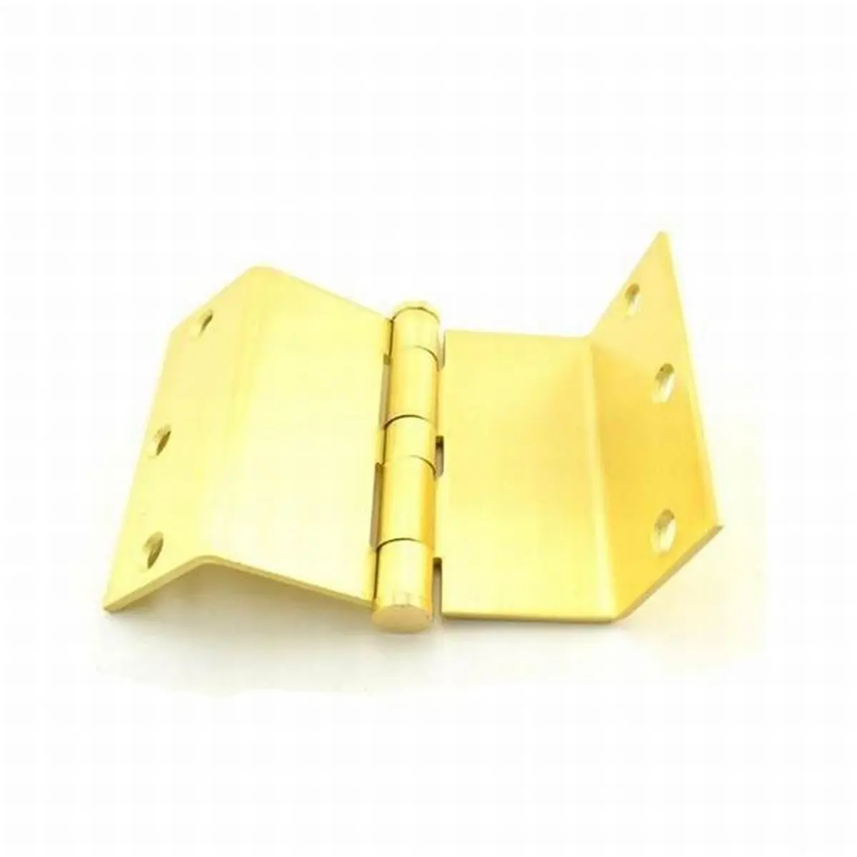 212 MAIN 4 in. Steel Full Mortise Standard Weight Swing Clear Hinge for Square Edge, Square Shape Doors, No. 055152 Satin Brass