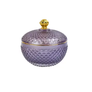 4 Oz Small Vanity Amethyst Candle Vessel For Candle Makers candle making