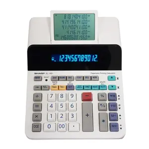 Sharp 12-Digit EL-1901 Paperless Printing Calculator with 5-Line LCD