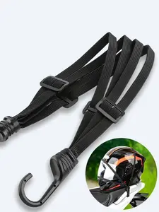 Adjustable Travel Luggage Strap, Durable Elastic Bungee Cord, Motorcycle Helmet Tie-Down, Anti-Rip Packing Straps, Travel Accessories, Quick Release Design