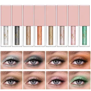 High Impact Liquid Glitter Eyeshadow with High Pigment and Metallic Shine, One Swipe Coverage, Long-Lasting Quick Dry Formula in Multiple Colors, Cosmetic