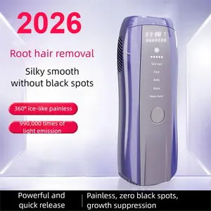 IPL Laser Hair Removal Device with Sapphire Ice-Cooling Technology for Women & Men, Painless & Long-Lasting Hair Remover for Full Body Use at Home, Safe on Face, Bikini Line, Armpits