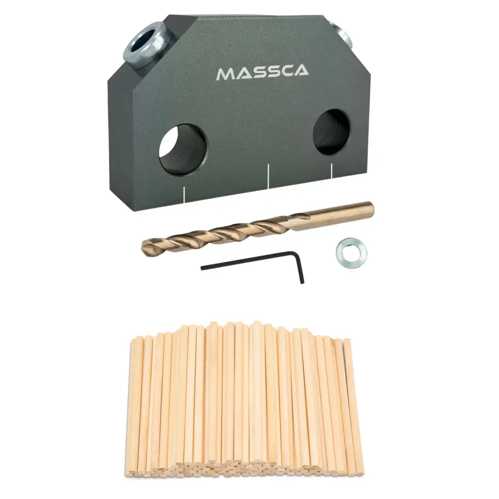 Dowel Jig X & 20 units 5/16" X 6" Wooden Dowel Dowel Jig X & 20 units 5/16" X 6" Wooden Dowel