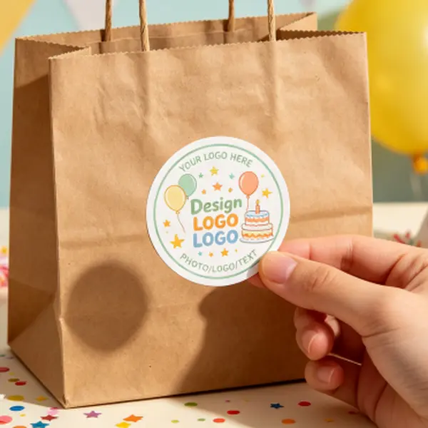 Personalized Stickers Custom Design Service, Upload Your Picture, Durable Adhesive Labels for Gifts, Parties and Ceremony Decor