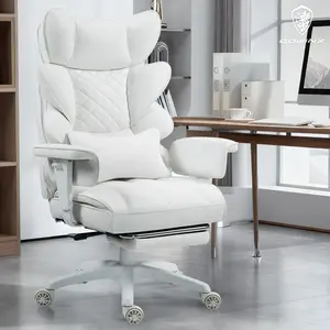 Dowinx Big and Tall Executive Office Chair with Pocket Spring Cushion, High-Back Ergonomic Gaming Chair with Adjustable Lumbar Support, 3D Armrests & Retractable Footrest Dowinx Big and Tall Executive Office Chair with Pocket Spring Cushion, High-Back Ergonomic Gaming Chair with Adjustable Lumbar Support, 3D Armrests & Retractable Footrest
