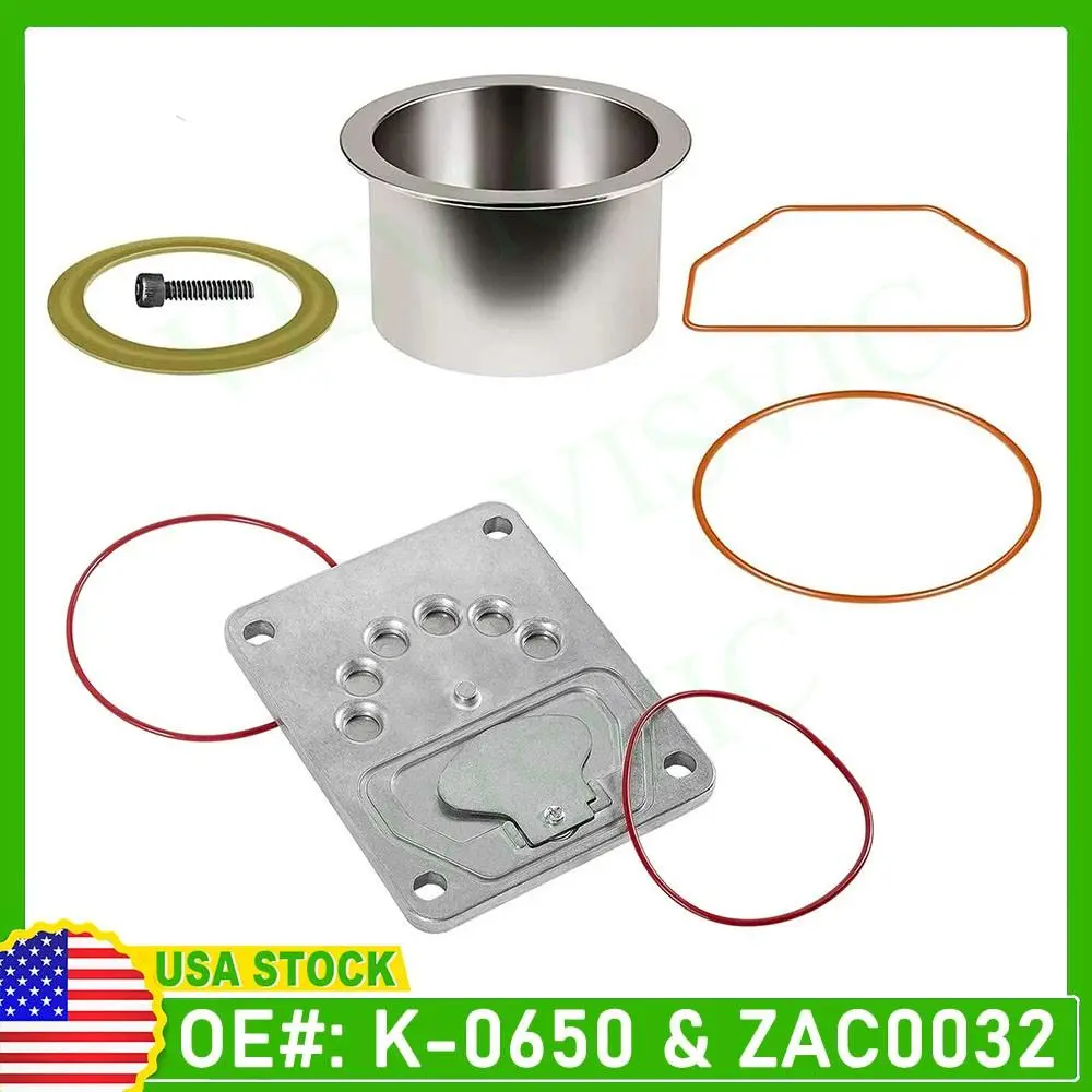 K-0650 Air Compressor Cylinder Sleeve + ZAC0032 Valve Plate Kit for Craftsman
