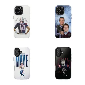 Drake Maye X Tom Brady X Kayshon Signature Phone Case,PBT+TPU Dual - Layer Drop - Resistant Case for iPhone 17/16/15/14/13/12/11 ProMax Plus for Samsung phones,an excellent gift for friend or fans.