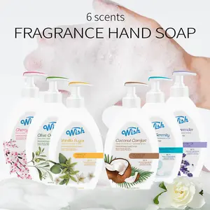 WISH 2 PCS Hand Wash (500 Ml ach), 6 Scents Infused Foam Hand Cleaning, Moisturizing LiquidHand Soap, Suitable For All Skin Types, Cruelty-Free, Hand Fragrance Cleaning, Keep HandsClean, Smooth And Comfortable.