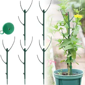 5pcs Plant Stem Support, Plant Support for Indoor Plants, Plastic Reusable Plant Stabilizer, Indoor Plants Accessories