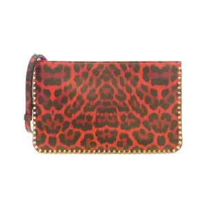 Pre-owned christian louboutin Calfskin Tote Bags Rubiposh Clutch Calf Clutch