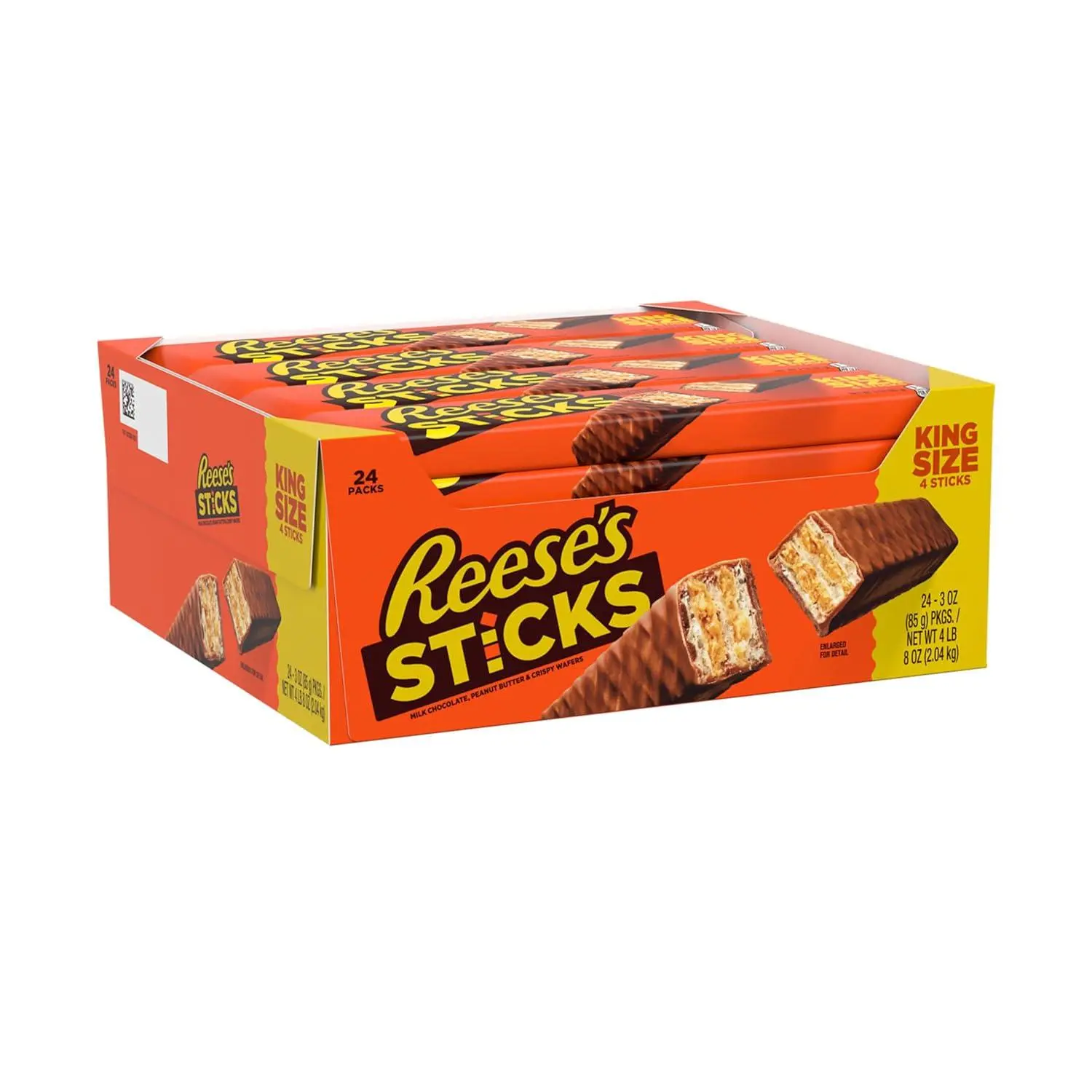 REESE'S STICKS Chocolate Peanut Butter Wafer King Size 24ct