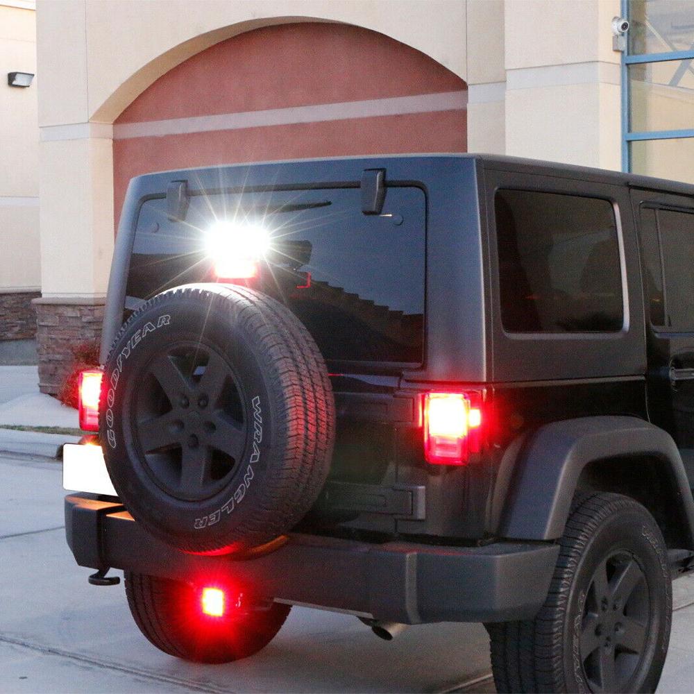 AUXITO Smoked Lens 15-LED Brake Light Trailer Hitch Cover Fit Towing & Hauling 2" Size