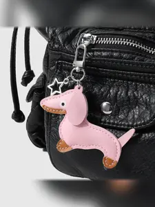 Cute Pug Dog Bag Charm, Marais Style Keychain Accessory, Animal Pattern, Casual Fashion, Suitable for All Seasons
