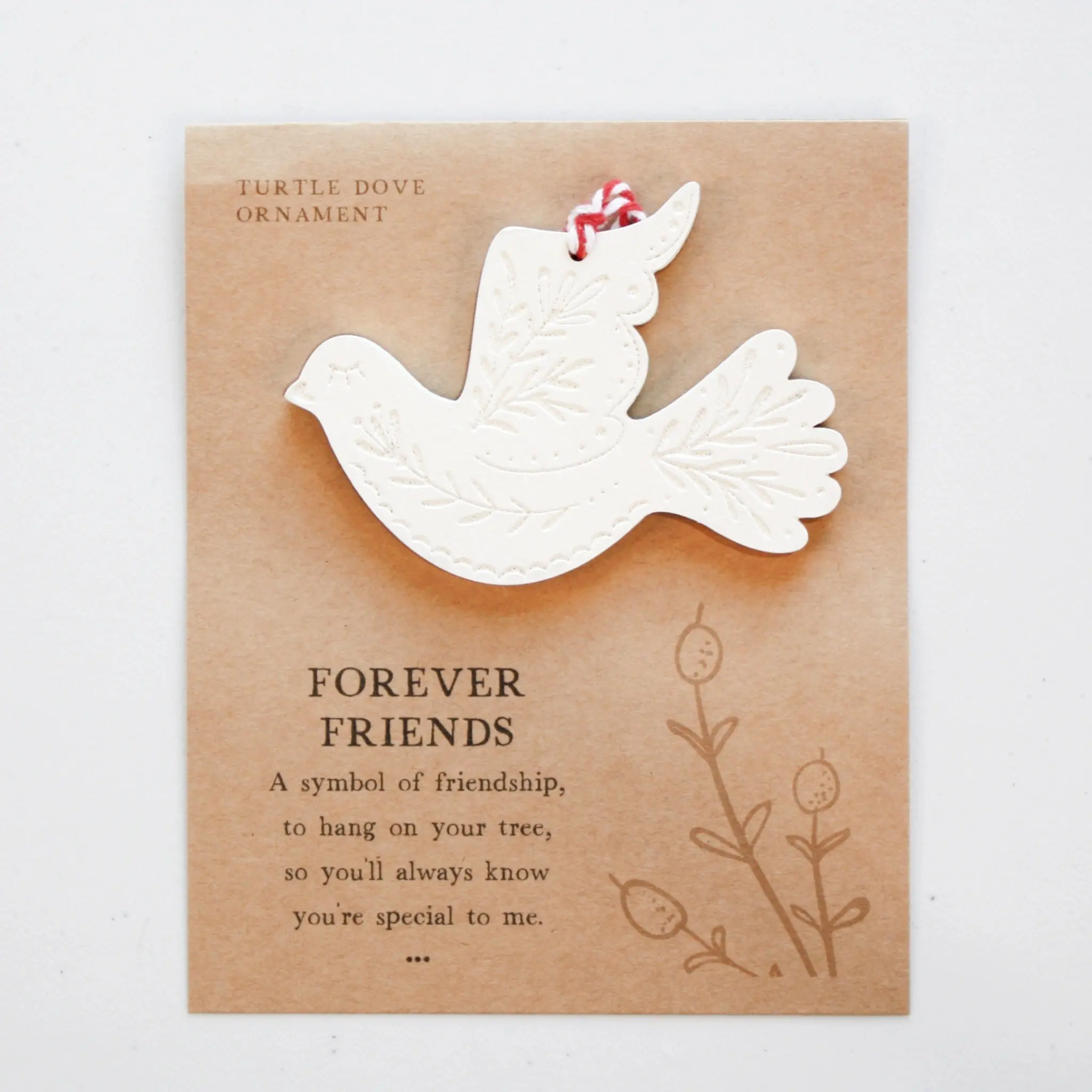 Turtle Dove Friendship Christmas Ornaments