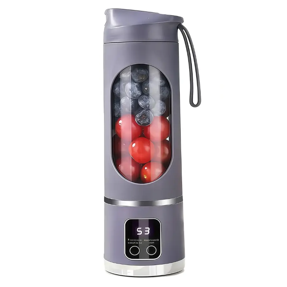 Mini Portable Juicer Blender Cup, USB Rechargeable Smoothie Maker, Electric Personal Blender for Fruit Juice, Shakes & Baby Food, Leakproof Easy Clean Design, Travel Blender for Home, Office, Gym & School