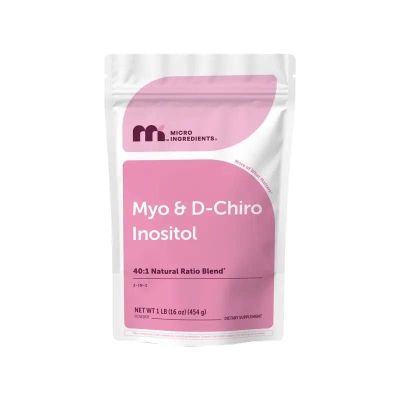 Micro Ingredients Myo & D-Chiro Inositol Powder, Hormonal Balance & Ovarian Support