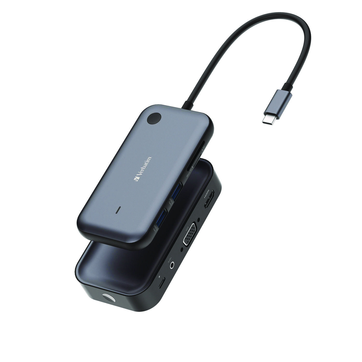 Verbatim Share My Screen 1080p USB-C Wireless Display Adapter with USB Hub 32146