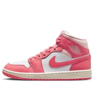Air Jordan 1 Mid 'Strawberries and Cream' (Women's), Casual, Shoe