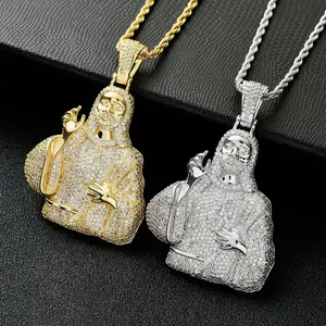 Divine Icon Pendant Set – Premium Streetwear Statement Jewelry, Regal Holy Figure Design for Hip-Hop Culture & Standout Fits summerwins