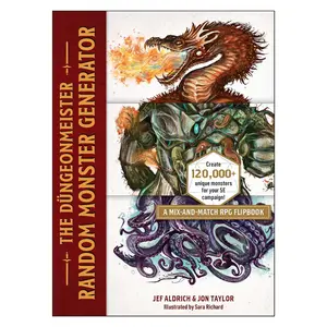 Random Monster Generator Flipbook RPG Game Master Tool Creatures Builder - Hardcover