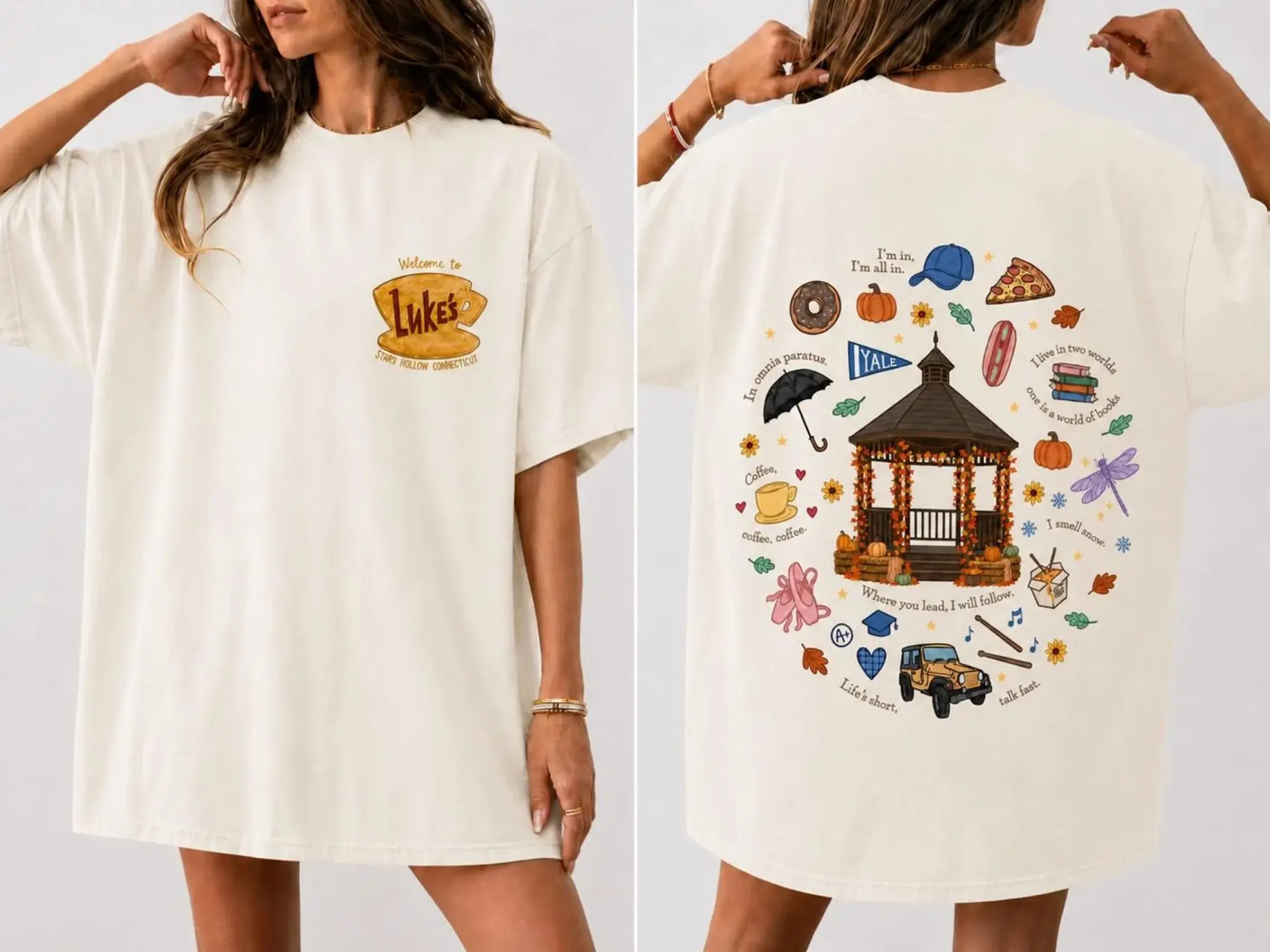 Comfort Colors Luke's Diner TShirt, Gilmore Girls Shirt, Stars Hollow Connecticut Shirt, Dragonfly Inn Shirt, Coffee Lover Shirt, Cozy Season Shirt, Gilmore Girls Gift