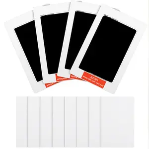 Baby Handprint & Footprint Paw Print Kit, 4 Counts Clean Touch Ink Pads & 8 Counts Imprint Cards, Pet Inkless Infant Hand & Feet Stamp, Gift for Newborn Family, Hand Molding Kit