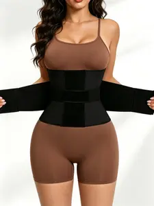 1 Count Women's Leopard Print Anti-Roll Triple Wrap Compression Waist Cincher, Colombian Shapewear, Fajas, Layer Waist Trainer, Adjustable Curves-Hugging Girdle, Compression Shapewear Belt, Ideal for Daily Outfits & Gym & Yoga