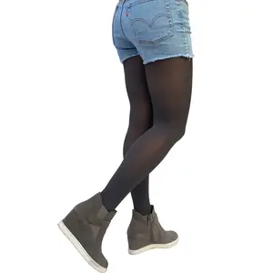 Dark Gray 50 Denier Opaque Tights For Women