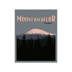 Mount Bachelor Poster Sticker