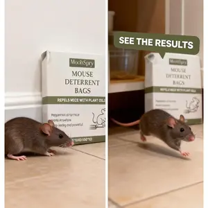 Mouse Repellent Pack Peppermint Oil Household Mouse Repellent Plant Essential Oil Indoor Rodent Repellent