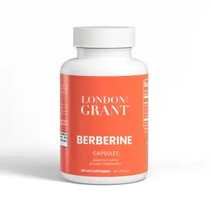 London Grant Berberine Capsules - 60 Count, Supports Healthy Metabolism & Heart Health, Granular Berberine Hydrochloride Extract, USA Made