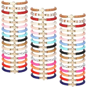 48 count WWJD Bracelets What Would  Do Bracelets for Women, Christian Wristbands Pack  Elastic Beaded Wristbands Inspirational Religious   for Girls Her()