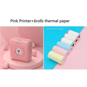 Mini Bluetooth Wireless Thermal Sticker Printer, Photo Sticker Label Printer for Office Use, Photo Sticker Printer
