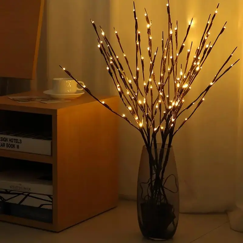 LED Branch Light, 1 Count Led Lighted Battery Powered Branch Light without Battery, Glowing Led Lights Indoor Decorative Light for Wedding, Birthday Party Decoration
