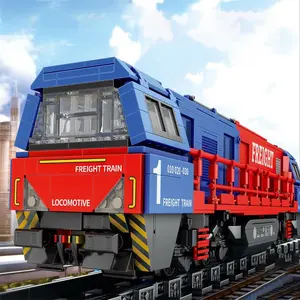 Train Building Blocks Toy, 1980pcs/box City Transportation Train Model, DIY Assembly Toys, Creative Building Block Ornaments, Gift for Friends