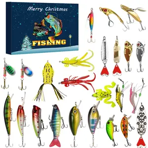 Christmas Countdown Calendar - 24 Day Fishing Lure Set For Adult Men And Teenage Boys - Christmas 2025 Surprise Gift