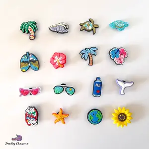 Funky Charmz Hawaiian Islands Shoe Charms Pin Badge Decor Footwear Shoe Decoration