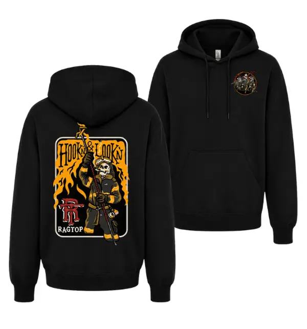 Firefighter Rescue Hoodie – Fire Crew Graphic Pullover Sweatshirt, First Responder Hoodie, Firefighter Gift for Men