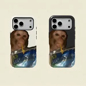 Monkey Sipping Phone Case, Fall and Shockproof Phone Case in Summer, Full Side Protection for iPhone 17/16/15/14/13/12/11 Pro Max Phone Case Compatible with Samsung Galaxy S26 S25 Ultra