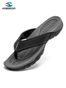 Men's Summer Trendy Sports Sandals, Thick Sole Non-Slip Casual Slippers, Outdoor Beach Cool Flip Flops, Hobibear Fashion Footwear