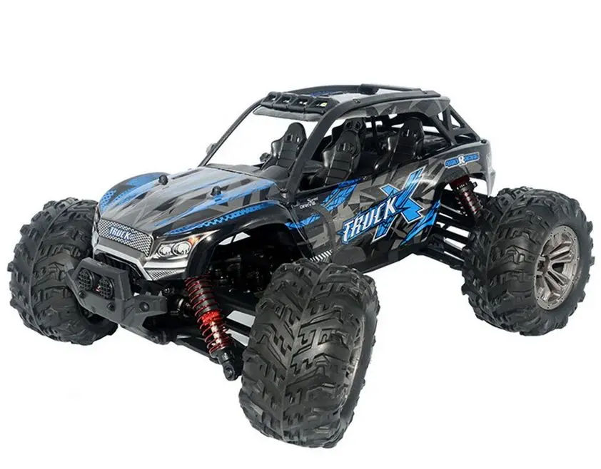 Xinlehong 9137 1/16 2.4G 4WD 36km/h Rc Car W/ LED Light Desert Off-Road Monster Truck RTR Toy - Blue