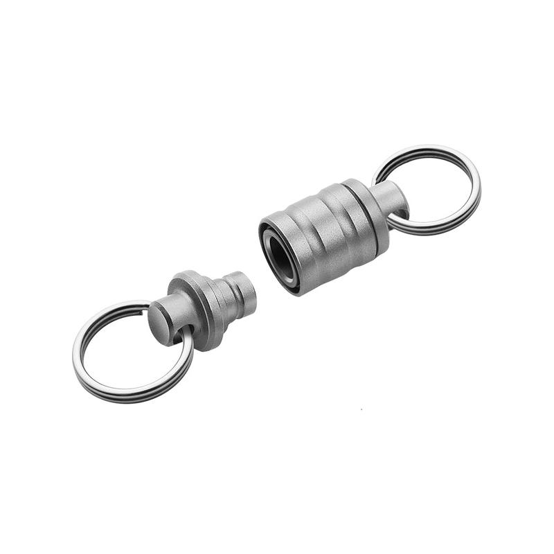 OKNIFE Otacle R1 Magnetic Keychain Connector, Esay Detachable Key Ring, 360° Swivel Quick Release EDC Accessory for Outdoor, Metal Carabiner, Locks