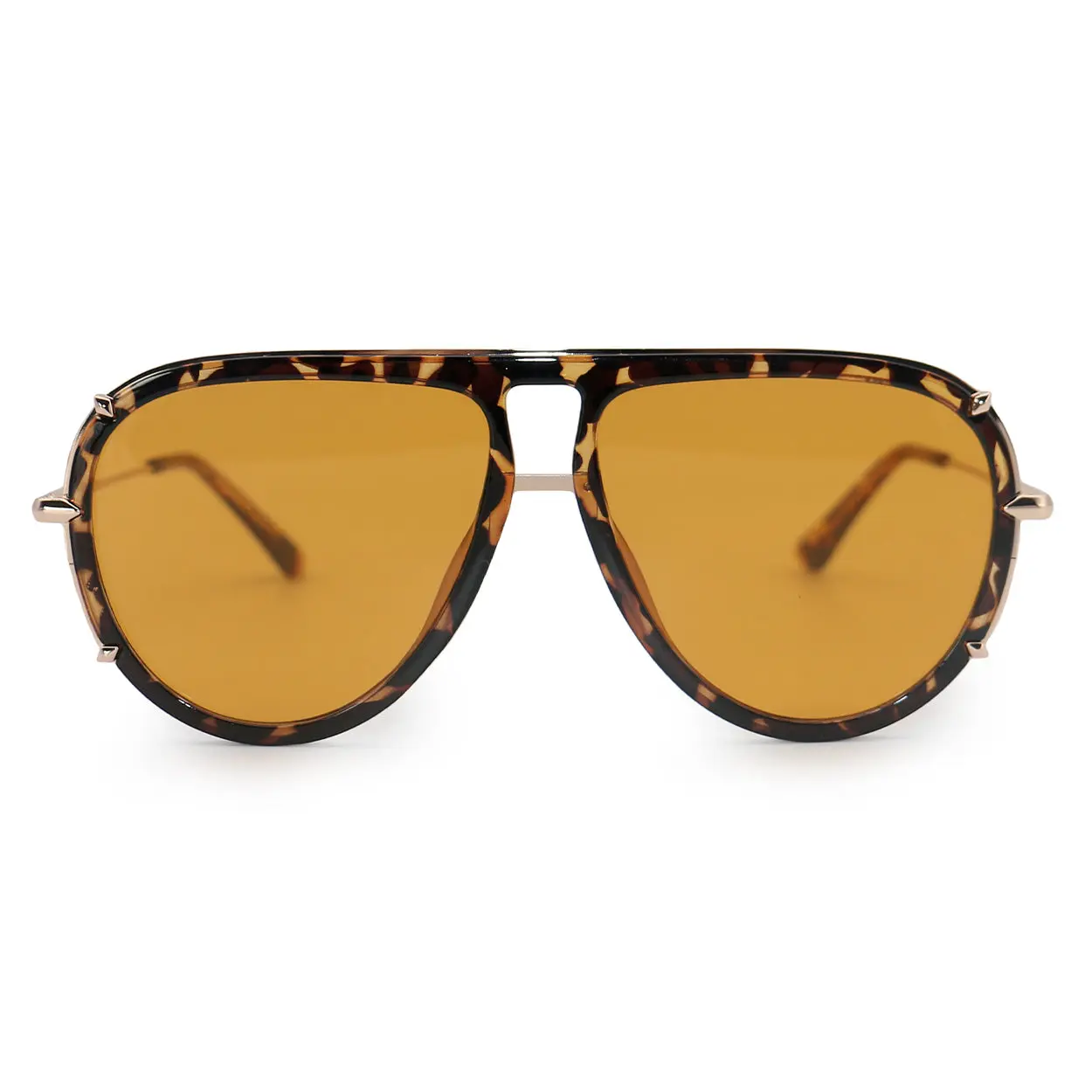 Ivy Luxe - Yellow - Tangle Free Round Aviator Sunglasses - Certified Shatter-Resistant Lenses - UV400 - For Women & Men