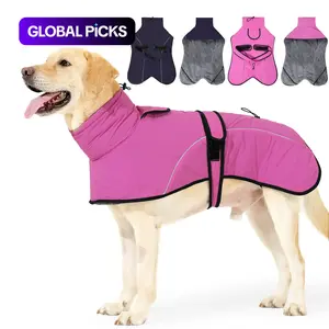 Winter Warm Pet Clothes, Thick Dual-Layer Waterproof Snowproof Dog Coat, Outdoor Harnessable Large Dog Jacket, Cold Weather Pet Apparel #GLOBAL PICKS