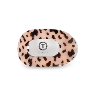 TELETIES - Blonde Tortoise Medium Flat Round Hair Clip - Lay Flat, Strong Grip, Nearly Unbreakable