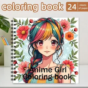 Anime Girl Coloring Book | 20+ Pages Cute Kawaii Japanese Manga Style | Creative Activity for Teens & Girls
