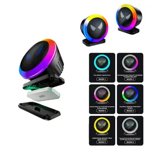 RGB Full-Color Speaker Aroma Diffuser Light,Smart Voice Pickup Display for DJ Booths, Cars, Desktops, Parties, and Home Theaters