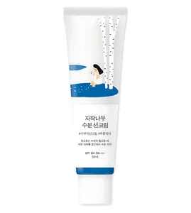 ROUND LAB Birch Juice Moisturizing Sunscreen (SPF50+ PA++++) | A moisturizing sunscreen, No White Cast, Strong UV Protection, Moist Essence Type, Ocean Friendly-Reef Safe (1.69fl.oz) 100% Original